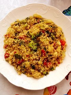 Una foto de Cous cous de verduras