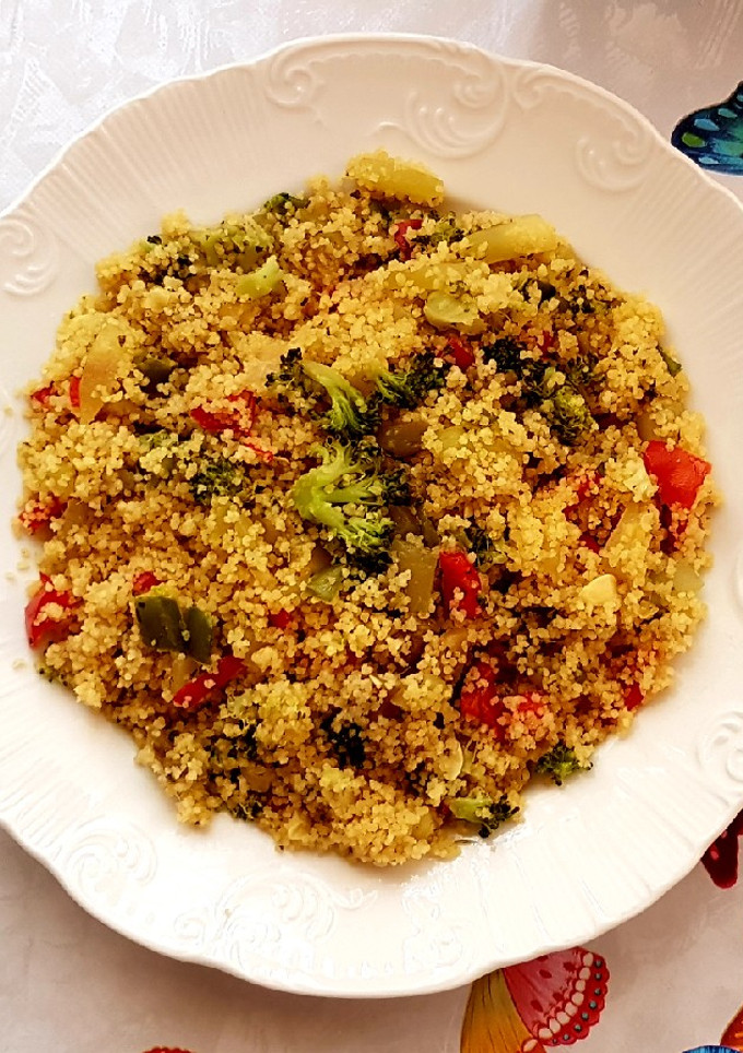 Una foto de Cous cous de verduras