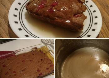 Easiest Way to Recipe Yummy Cranberry Cake with hot butter cream sauce  GlutenDairy Free