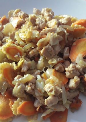 Foto resep Sayuran Ca Ayam (Wortel, Putren, Kol)