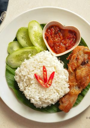 Foto resep Nasi Katok Ayam Goreng Khas Brunei Darussalam