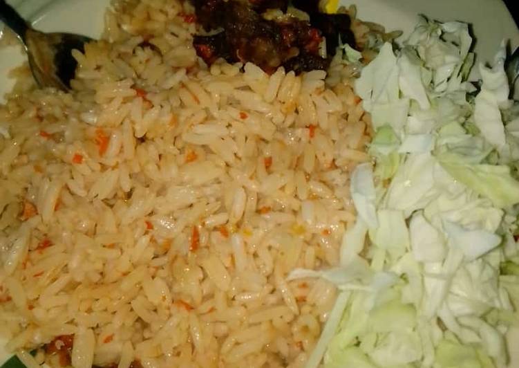 How to Prepare Super Quick Homemade Jollop rice and cabbage