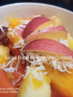 Foto resep Salad Buah dengan Vla Custard
