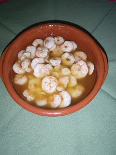 Una foto de Gambas al ajillo