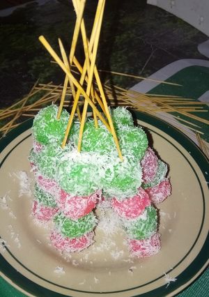 Foto resep Sate pelangi (bola singkong pelangi)