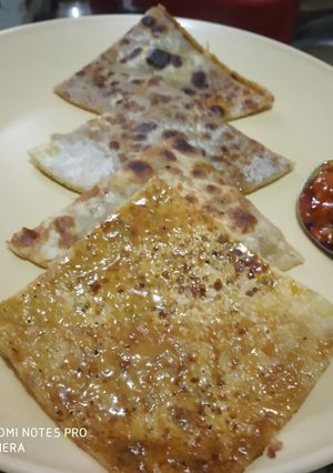 A picture of Jaggery Paratha.