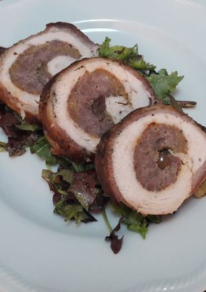 O poză a rețetei Rollè cu carne de curcan.