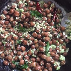 A picture of Black chana Sundal.