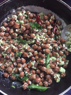 A picture of Black chana Sundal.