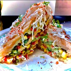 A picture of 3 Layer Bombay Cheese Sandwich.