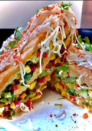 A picture of 3 Layer Bombay Cheese Sandwich.