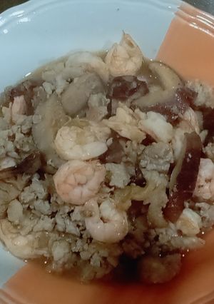 รูปของ ผัดกุ้ง,หมูสับ,เห็ดหอม - คีโต