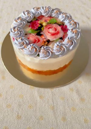 Gesztenyés-mascarponés gluténmentes torta recept fotója