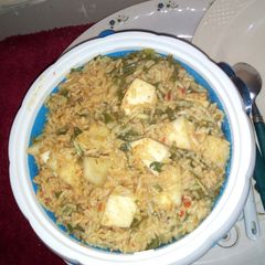 Rice with yam & aleyahu A picture of Rice with yam & aleyahu.