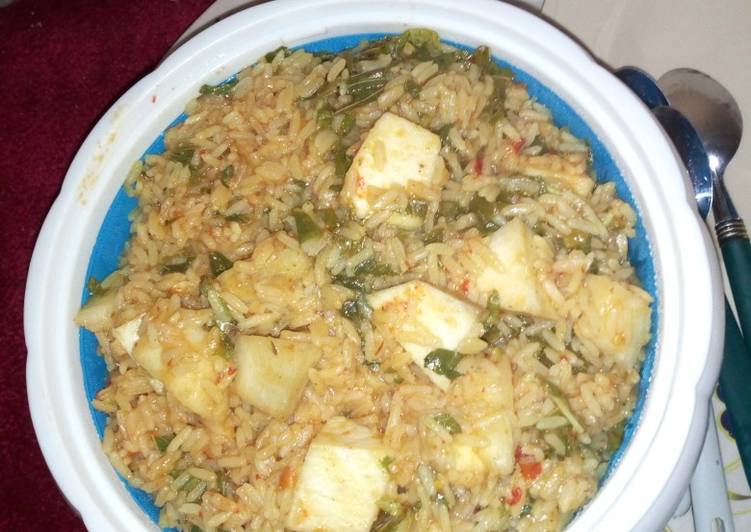 Rice with yam & aleyahu