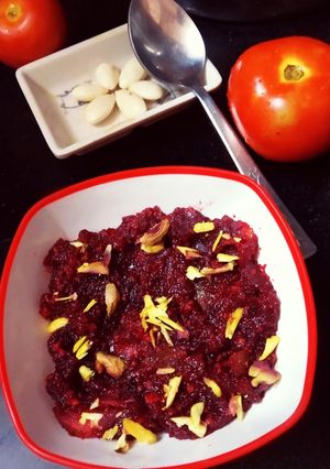 A picture of Tomato Halwa.