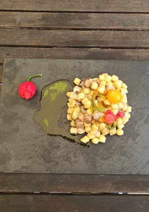 Foto di Gnocchetti alle vongole con pesto di rucola