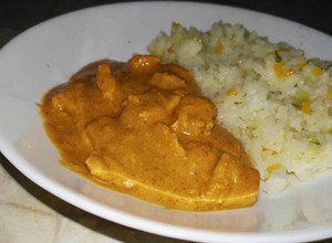 Una foto de Pollo en crema de chipotle