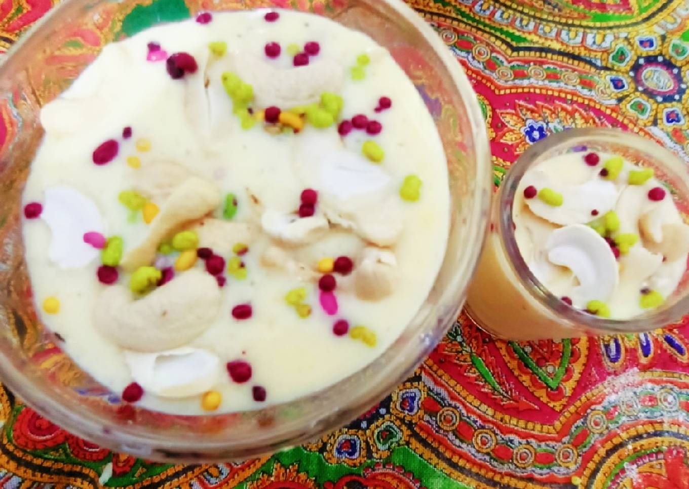 Mango lassi with full of colours