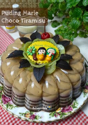Foto resep Puding Marie Choco Tiramisu (1022)