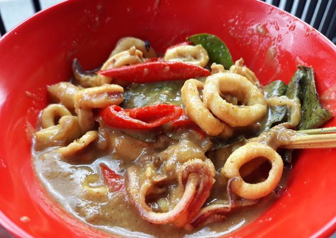 Cumi Saus Rendang