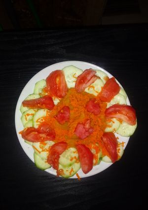 Una foto de Puré de zapallo y verduras