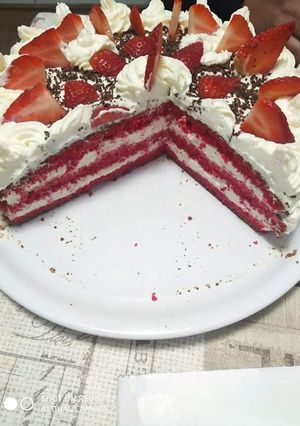 Vörös bársony torta recept fotója