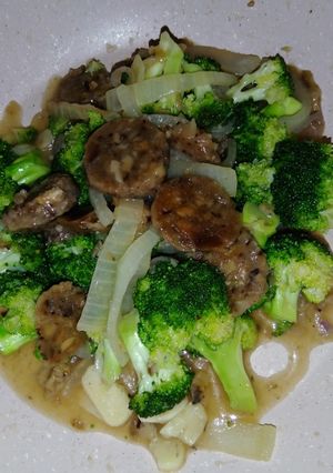 Foto resep Brokoli tumis bakso jamur