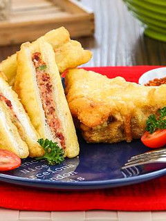 Foto resep Resep Sandwich Goreng Isi Kornet