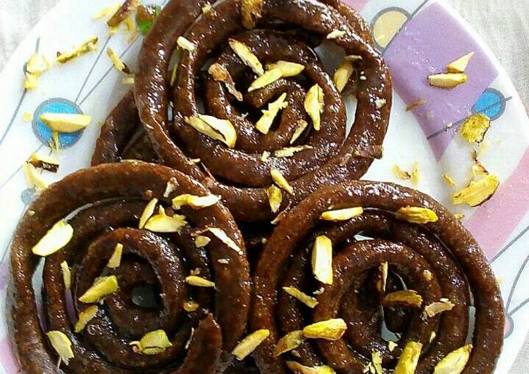 Recipe of Homemade Chocolate Jalebi