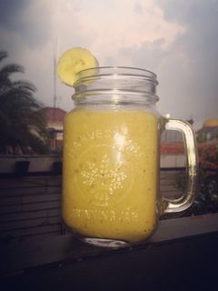 Foto resep Smoothie banana pir (penunda lapar)