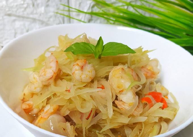 Yuk intip, Cara gampang buat Patah Seafood (Pepaya Mentah) yang sesuai selera