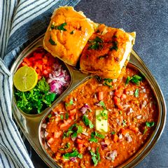 A picture of Pavbhaji.