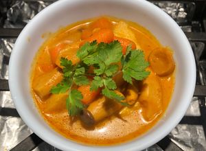 Hình của món Cà ri chay.