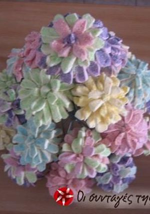 Φωτογραφία της συνταγής Cupcakes ανθισμένα λουλούδια
