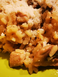 Csirkés-gombás rizottó recept fotója