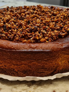 Una foto de Cheesecake de turrón de jijona al horno