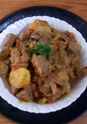 A picture of Jackfruit Potato Curry.