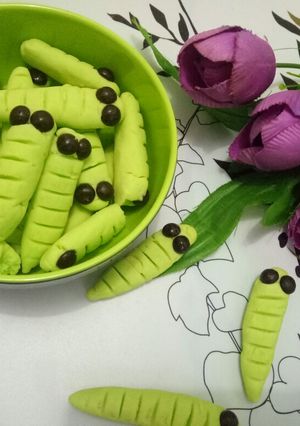 Foto resep Caterpillar cookies no oven no mixer
