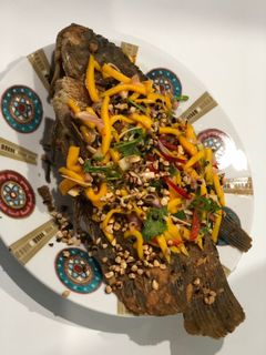 Foto resep Ikan gurame salad mangga