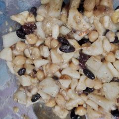 Lobia chana fruit chat A picture of Lobia chana fruit chat.