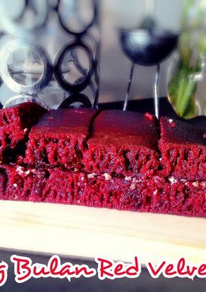 Foto resep Terang bulan red velvet cream cheese yang pecah dilidah