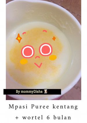 Foto resep Mpasi puree kentang + wortel 6 bulan