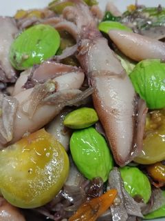 Foto resep Cumi Asin Pete Cabe Ijo