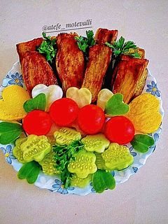 عکسی از دستور بادمجان سرخ شده (با جذب کمترین روغن)