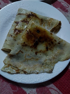 Una foto de Panqueques con dulce de leche