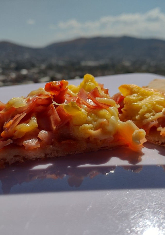 Una foto de Pizza
