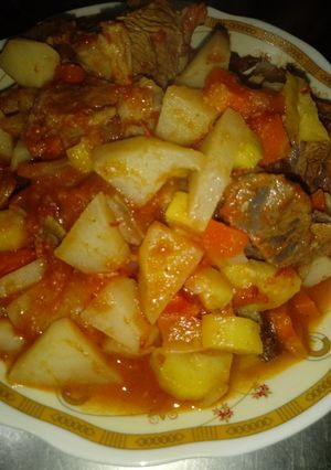 صورة لوصفة تورلى خضار باللحمه 🍲🍲🍲