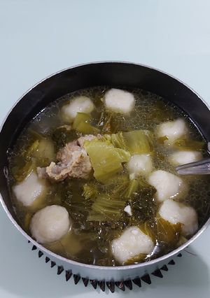 Foto resep Sayur Asin (Kiamchai) masak Kuah
