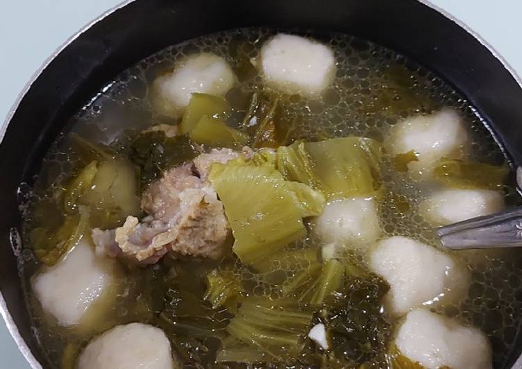 Sayur Asin (Kiamchai) masak Kuah